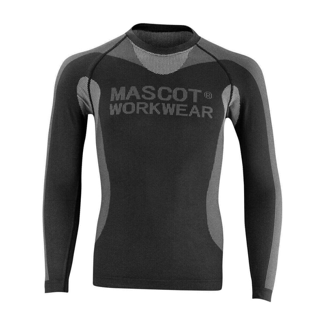 Mascot Lahti Base-Layer Shirt Top 50563-936 Front #colour_black