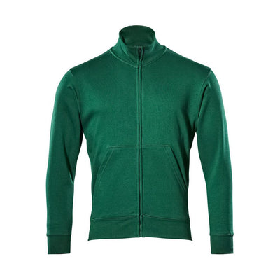Mascot Lavit Sweatshirt Zip-Up 51591-970 Front #colour_green