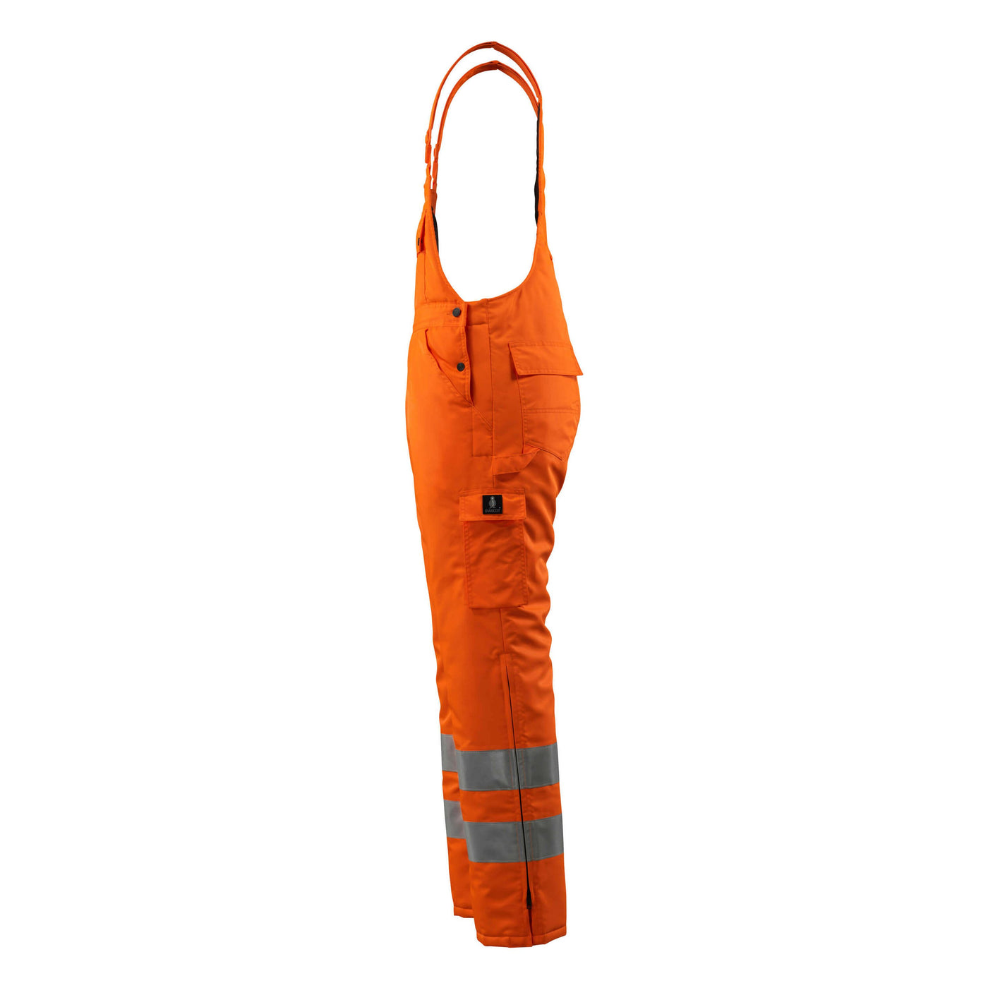 Mascot Lech Hi-Vis Winter Bib Brace Overall 00592-880 Right #colour_hi-vis-orange
