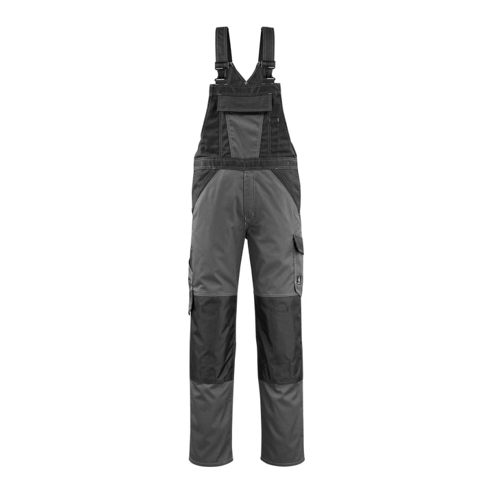 Mascot Leeton Bib Brace Overall 15769-330 Front #colour_dark-anthracite-grey-black