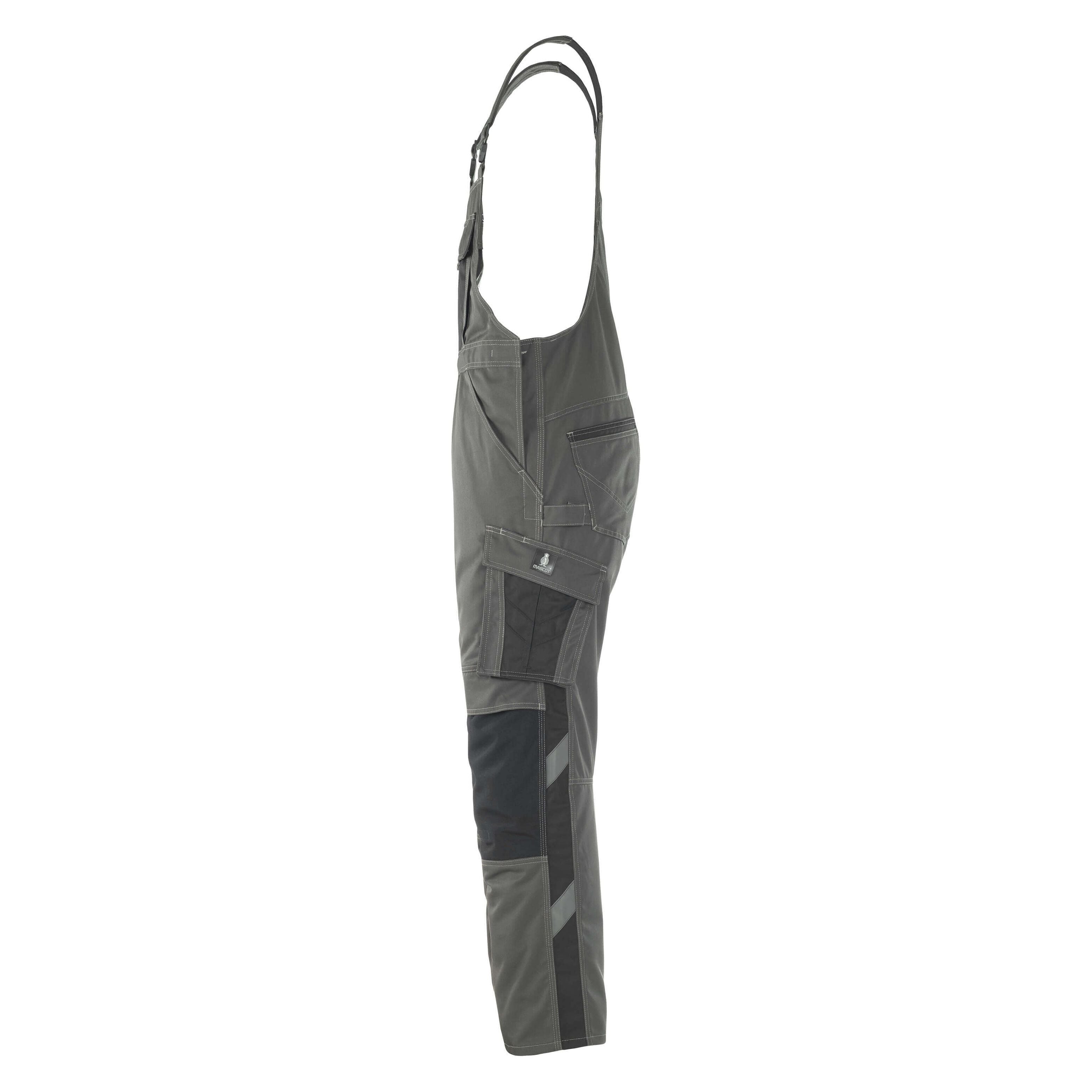 ART.MAS Bib And Brace Dungaree Mens Multi-Pocket Cargo Heavy Duty Work Overalls, Triple Stitched Cordura Reinforcing Stress Points Knee Pad Pockets