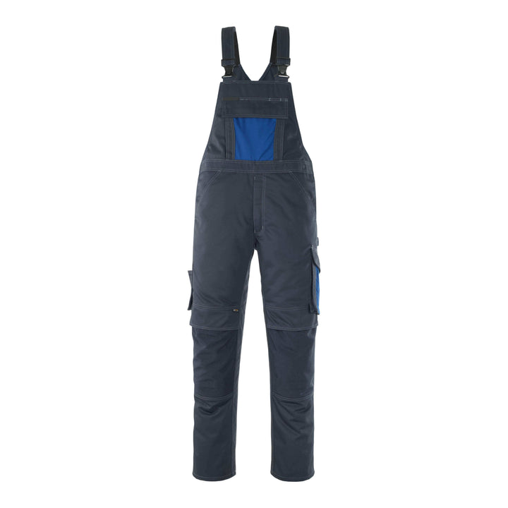 Mascot Leipzig Bib Overall Kneepad-Pockets 12069-203 Front #colour_dark-navy-blue-royal-blue