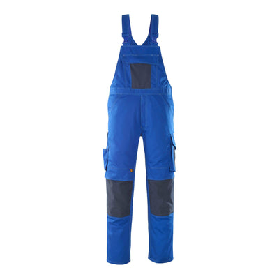 Mascot Leipzig Bib Overall Kneepad-Pockets 12069-203 Front #colour_royal-blue-dark-navy-blue