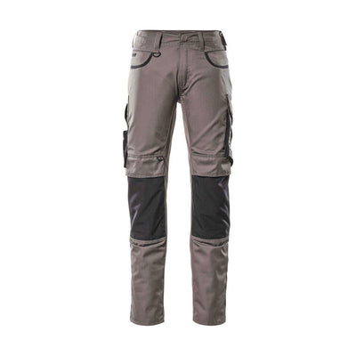 Mascot Lemberg Work Trousers Kneepad-Pockets 13079-230 Front #colour_anthracite-grey-black