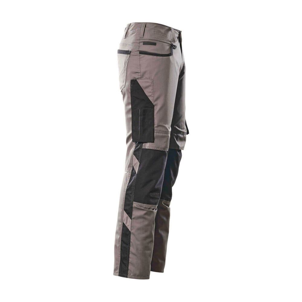 Mascot Lemberg Work Trousers Kneepad-Pockets 13079-230 Left #colour_anthracite-grey-black