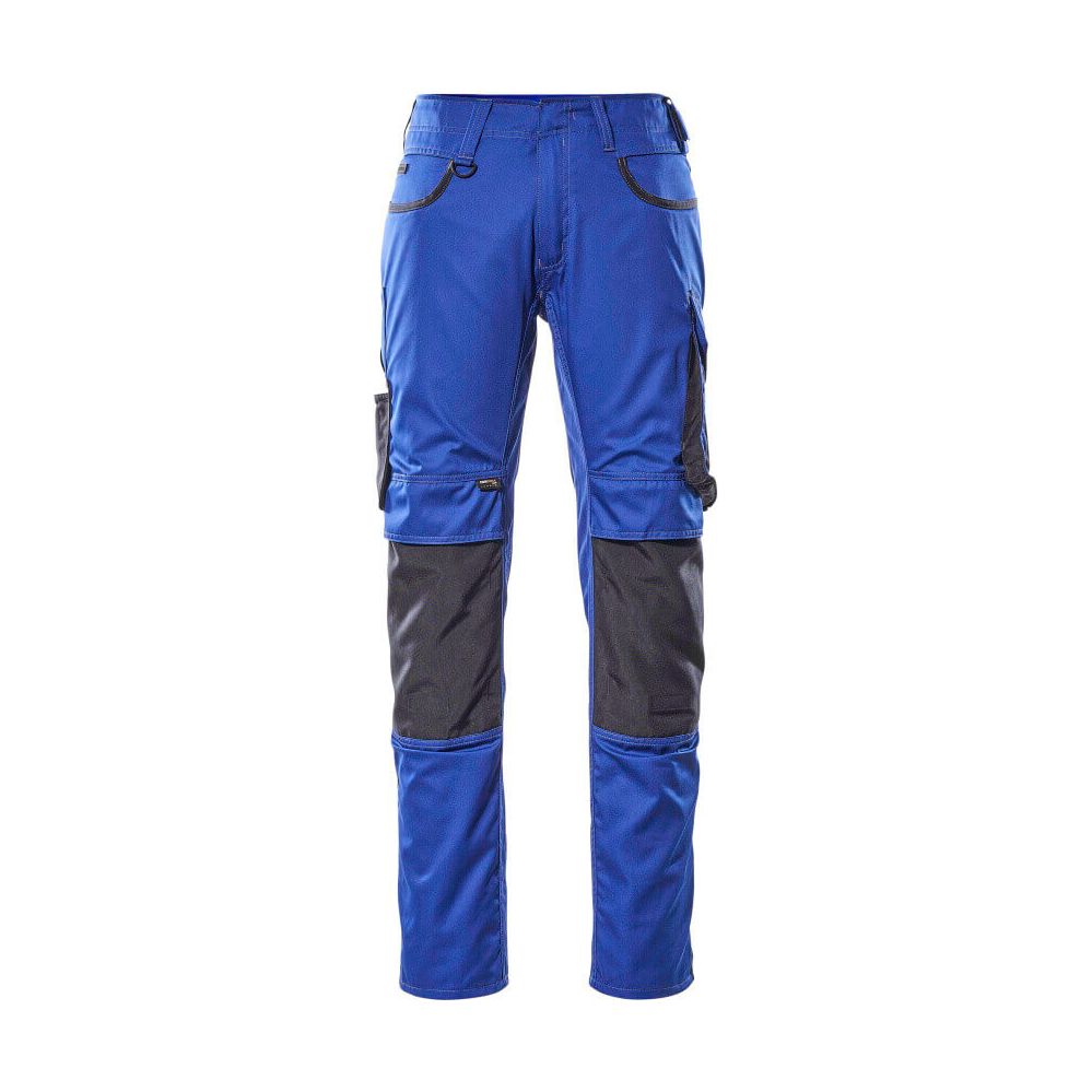 Mascot Lemberg Work Trousers Kneepad-Pockets 13079-230 Front #colour_royal-blue-dark-navy-blue