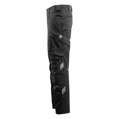 Mascot Lemberg Work Trousers Kneepad-Pockets 16079-230 Right #colour_black