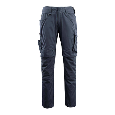 Mascot Lemberg Work Trousers Kneepad-Pockets 16079-230 Front #colour_dark-navy-blue