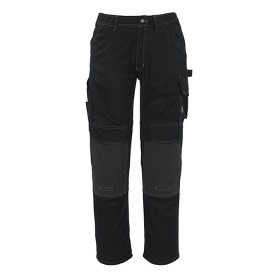 Mascot Lerida Work Trousers Kneepad-Pockets 05079-010 Front #colour_black