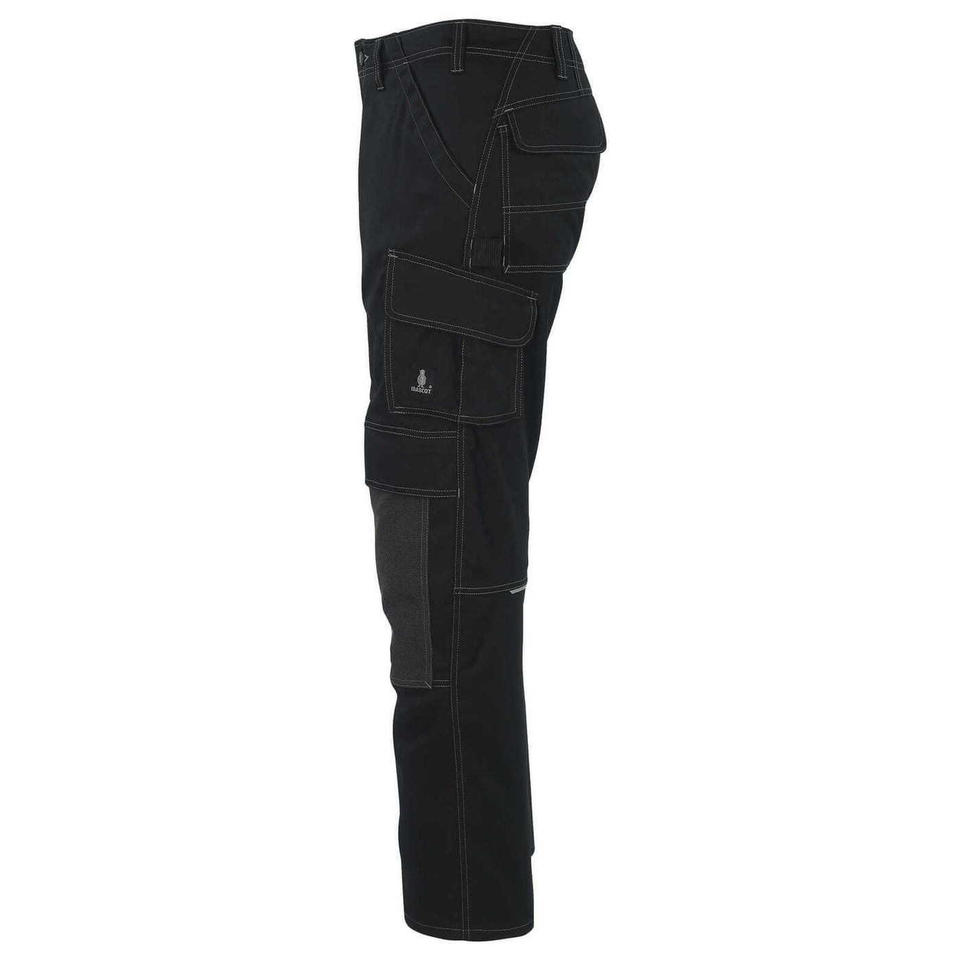 Mascot Lerida Work Trousers Kneepad-Pockets 05079-010 Right #colour_black