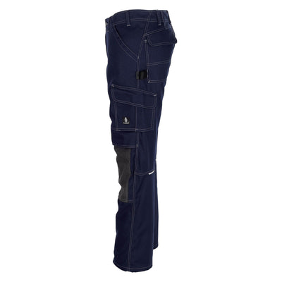 Mascot Lerida Work Trousers Kneepad-Pockets 05079-010 Right #colour_navy-blue
