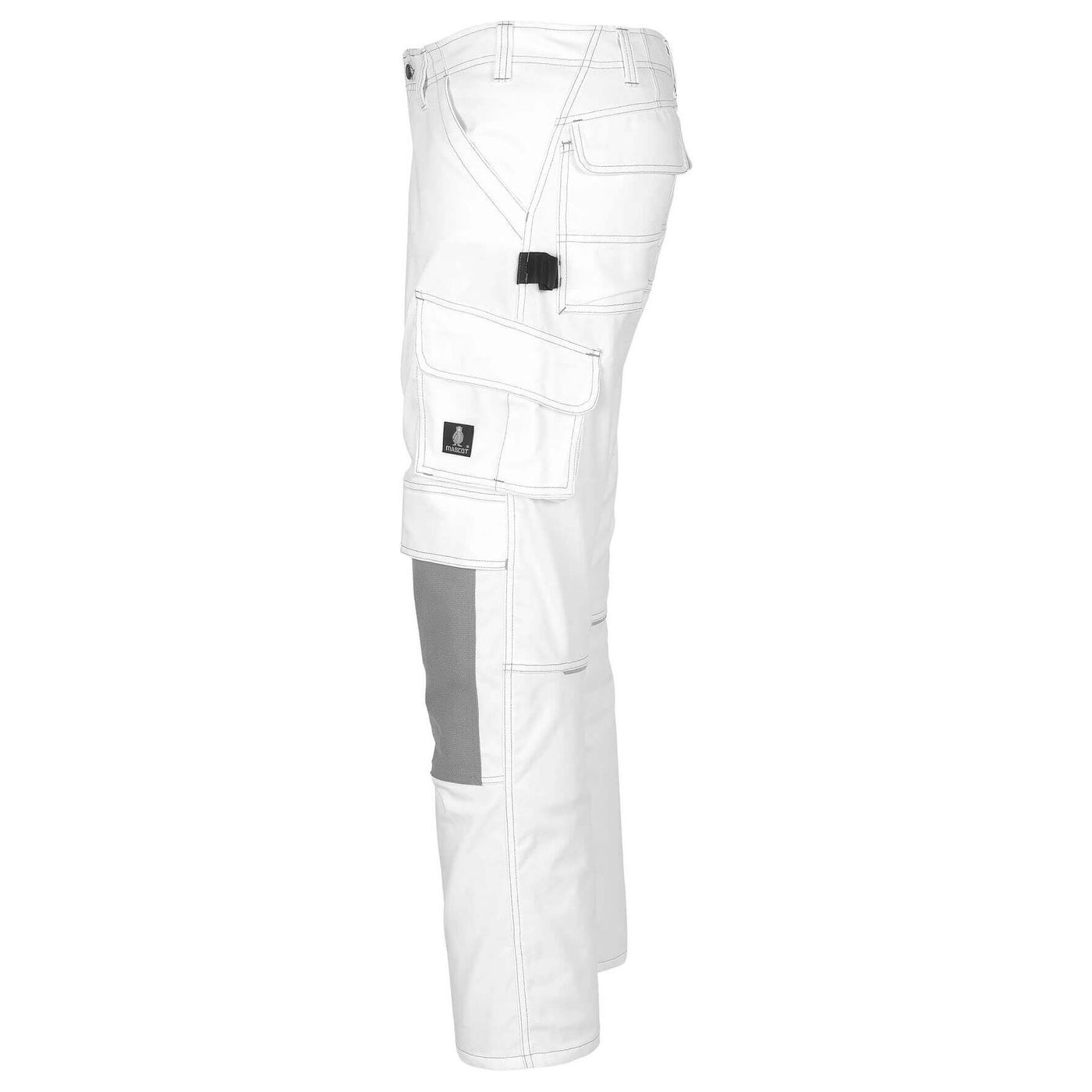 Mascot Lerida Work Trousers Kneepad-Pockets 05079-010 Right #colour_white