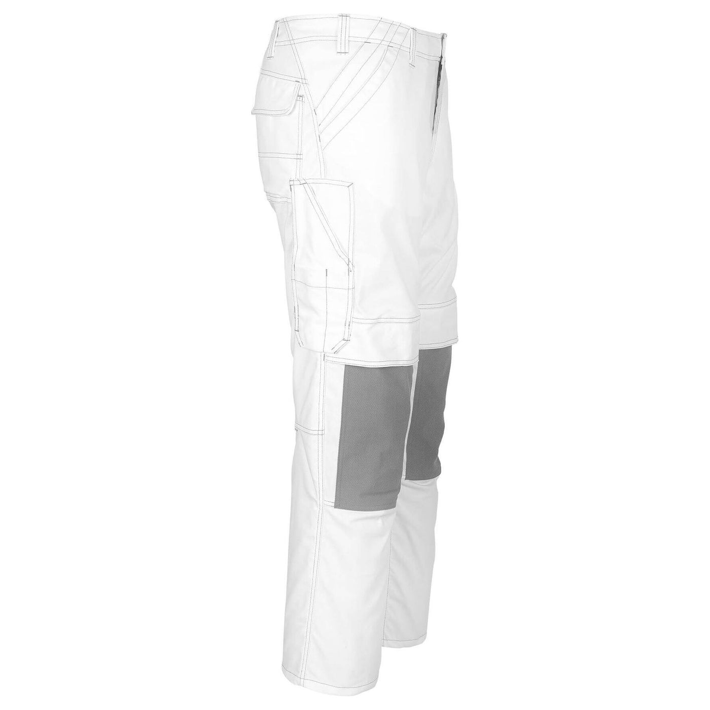 Mascot Lerida Work Trousers Kneepad-Pockets 05079-010 Left #colour_white