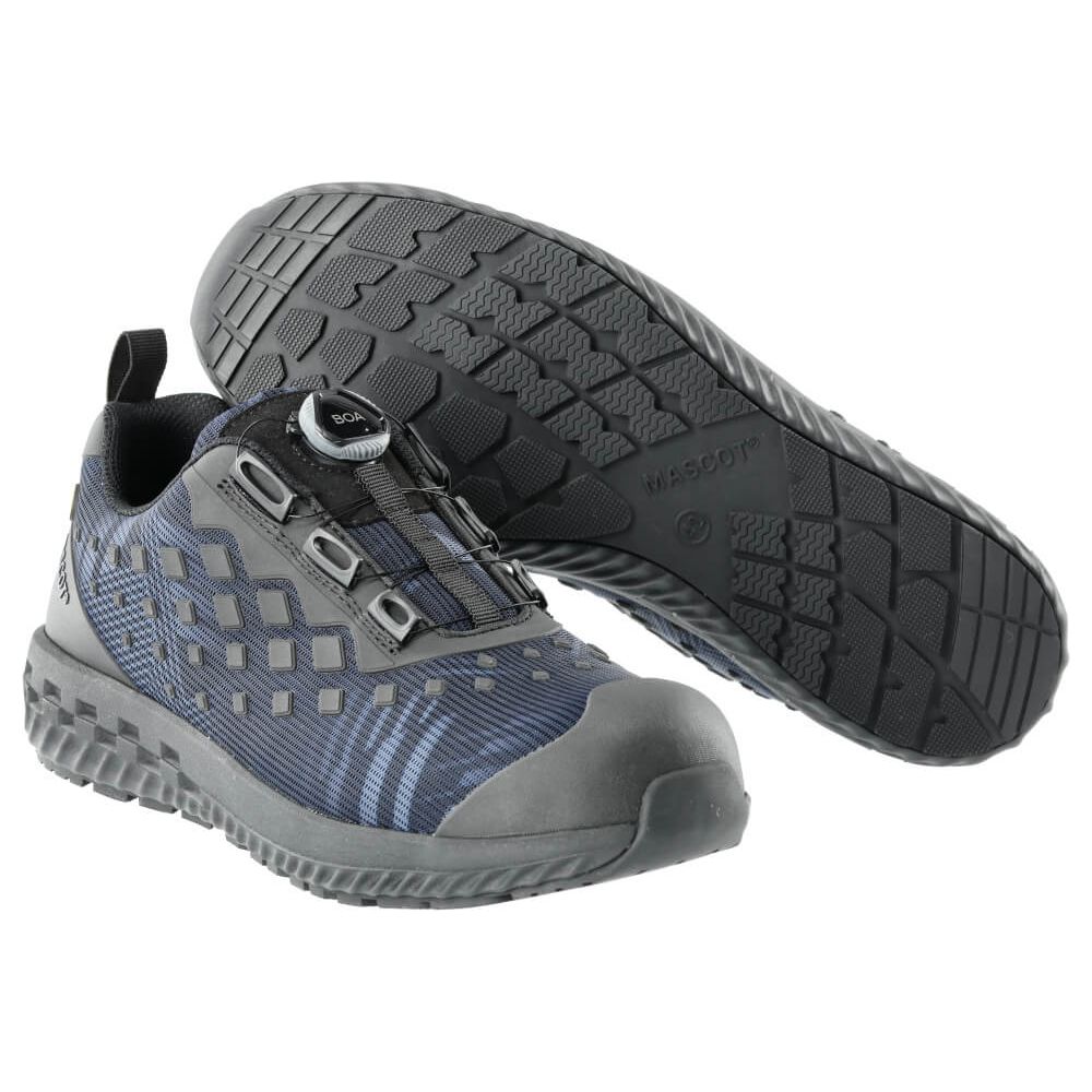 Mascot Lightweight BOA Safety Trainer-Style Shoe F0650-704 Extra #colour_stone-blue-black