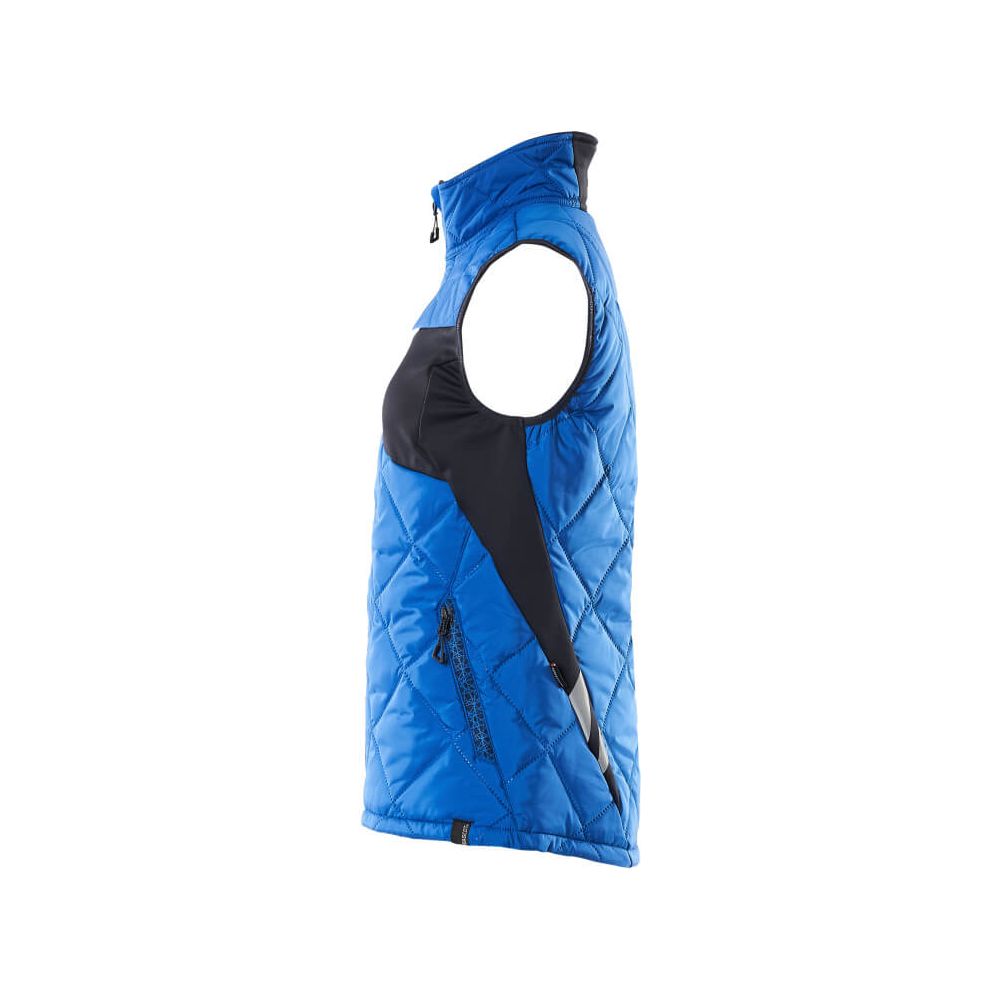 Mascot Lightweight Padded Winter Gilet 18075-318 Right #colour_azure-blue-dark-navy-blue