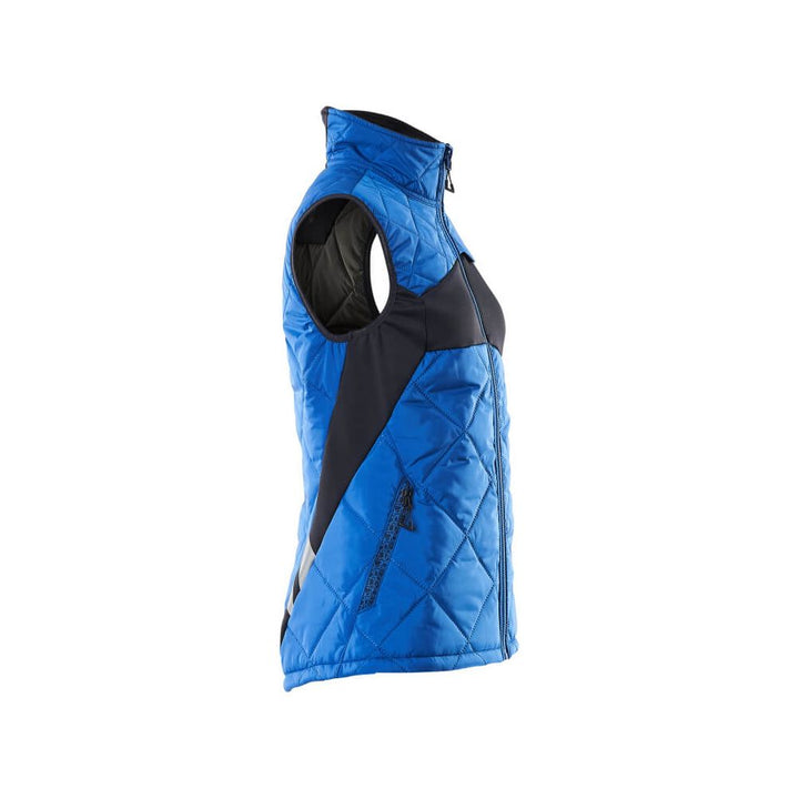 Mascot Lightweight Padded Winter Gilet 18075-318 Left #colour_azure-blue-dark-navy-blue