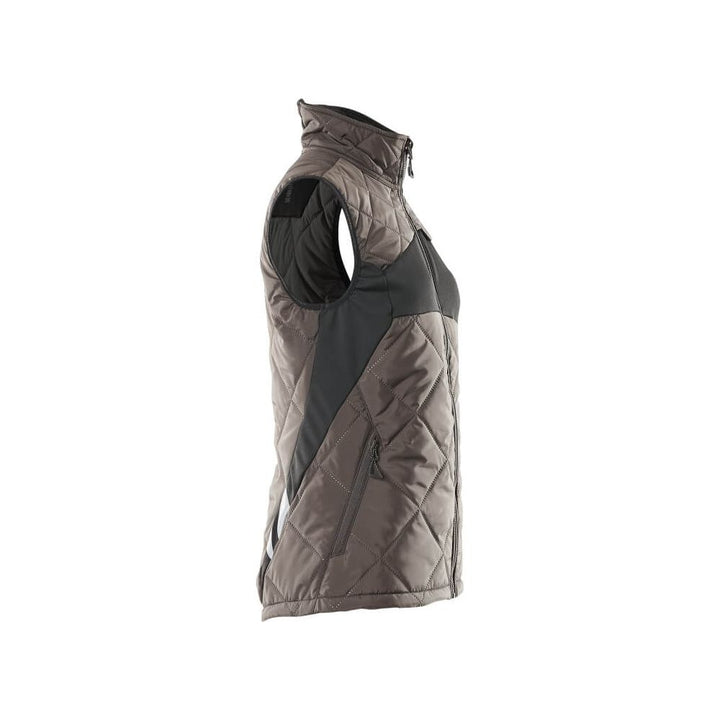 Mascot Lightweight Padded Winter Gilet 18075-318 Left #colour_dark-anthracite-grey-black