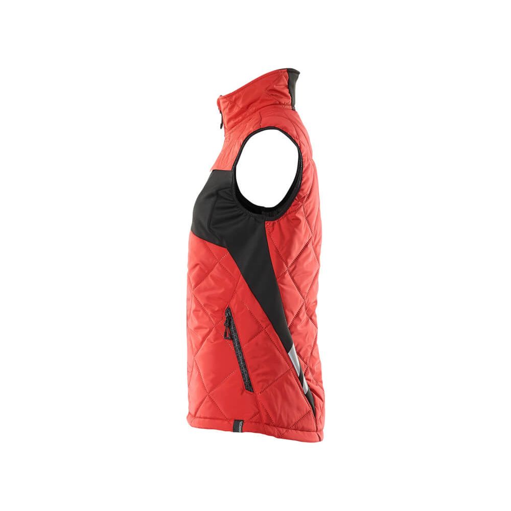 Mascot Lightweight Padded Winter Gilet 18075-318 Right #colour_traffic-red-black
