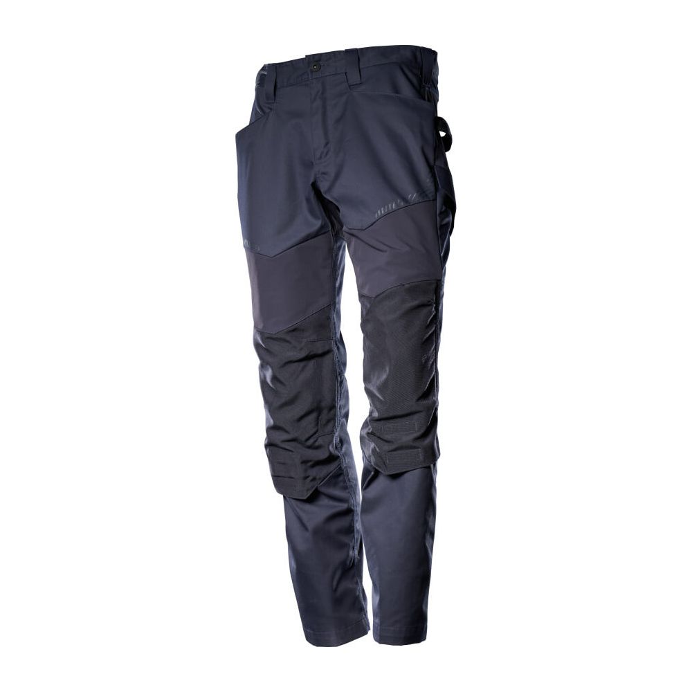 Mascot Lightweight Trousers with Stretch Panels and Kneepad Pockets 22479-230 Front #colour_dark-navy-blue