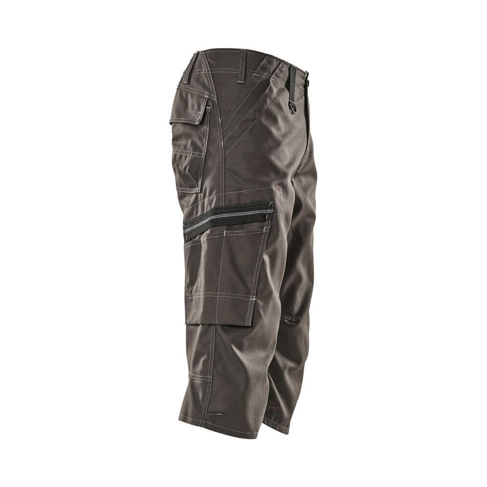 Mascot Limnos 3-4 length trousers 09249-154 Left #colour_dark-anthracite-grey
