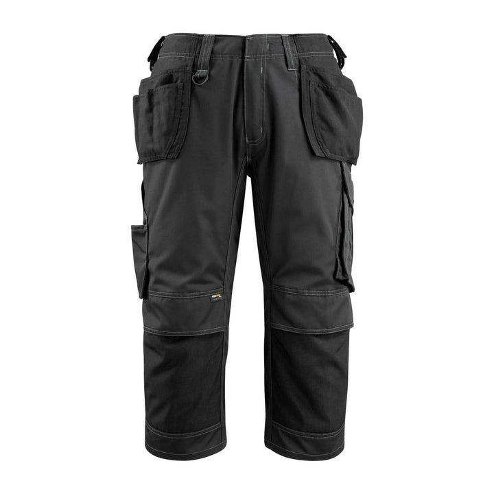 Mascot Lindau 3-4 Trousers Kneepad-Holster-Pockets 14449-442 Front #colour_black