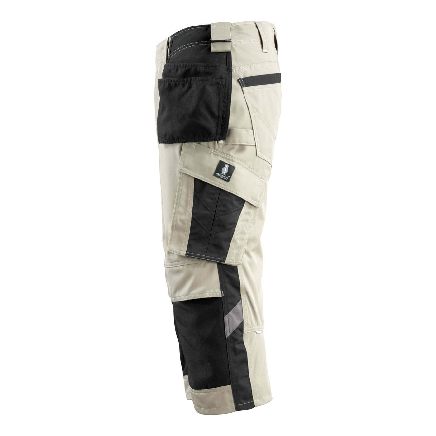 Mascot Lindau 3-4 Trousers Kneepad-Holster-Pockets Two-Tone 14349-442 Right #colour_light-khaki-black