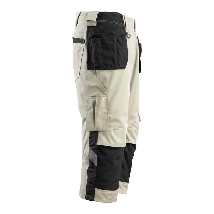 Mascot Lindau 3-4 Trousers Kneepad-Holster-Pockets Two-Tone 14349-442 Left #colour_light-khaki-black