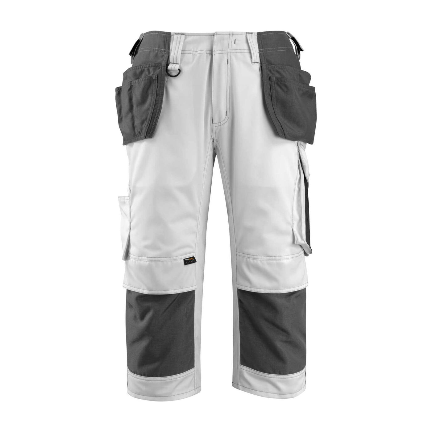 Mascot Lindau 3-4 Trousers Kneepad-Holster-Pockets Two-Tone 14349-442 Front #colour_white-dark-anthracite-grey