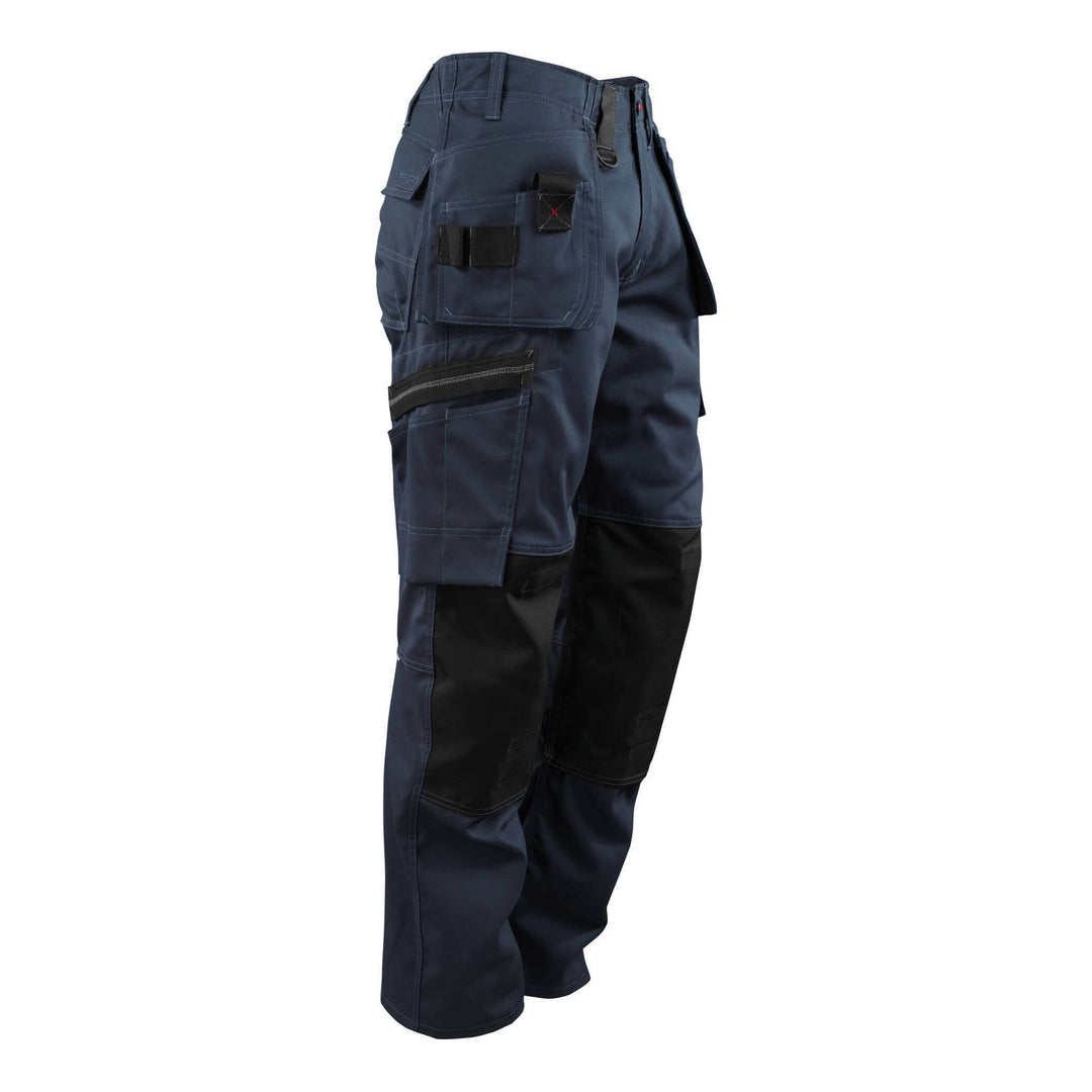 Mascot Lindos Work Trousers 07379-154 Left #colour_dark-navy-blue