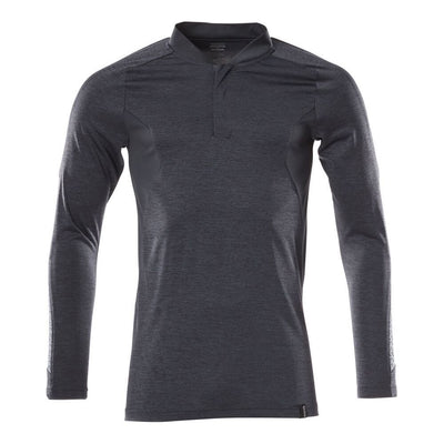 Mascot Long-Sleeve Polo Shirt 18081-810 Front #colour_dark-navy-blue