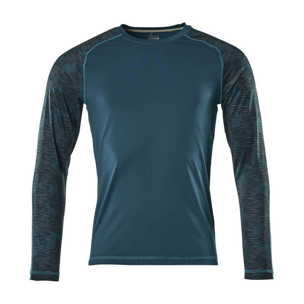 Mascot Long-Sleeve T-shirt Advanced 17281-944 Front #colour_dark-petroleum