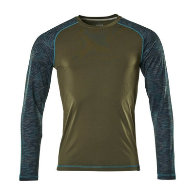 Mascot Long-Sleeve T-shirt Advanced 17281-944 Front #colour_moss-green