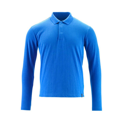 Mascot Long-Sleeved Polo Shirt 20483-961 Front #colour_azure-blue