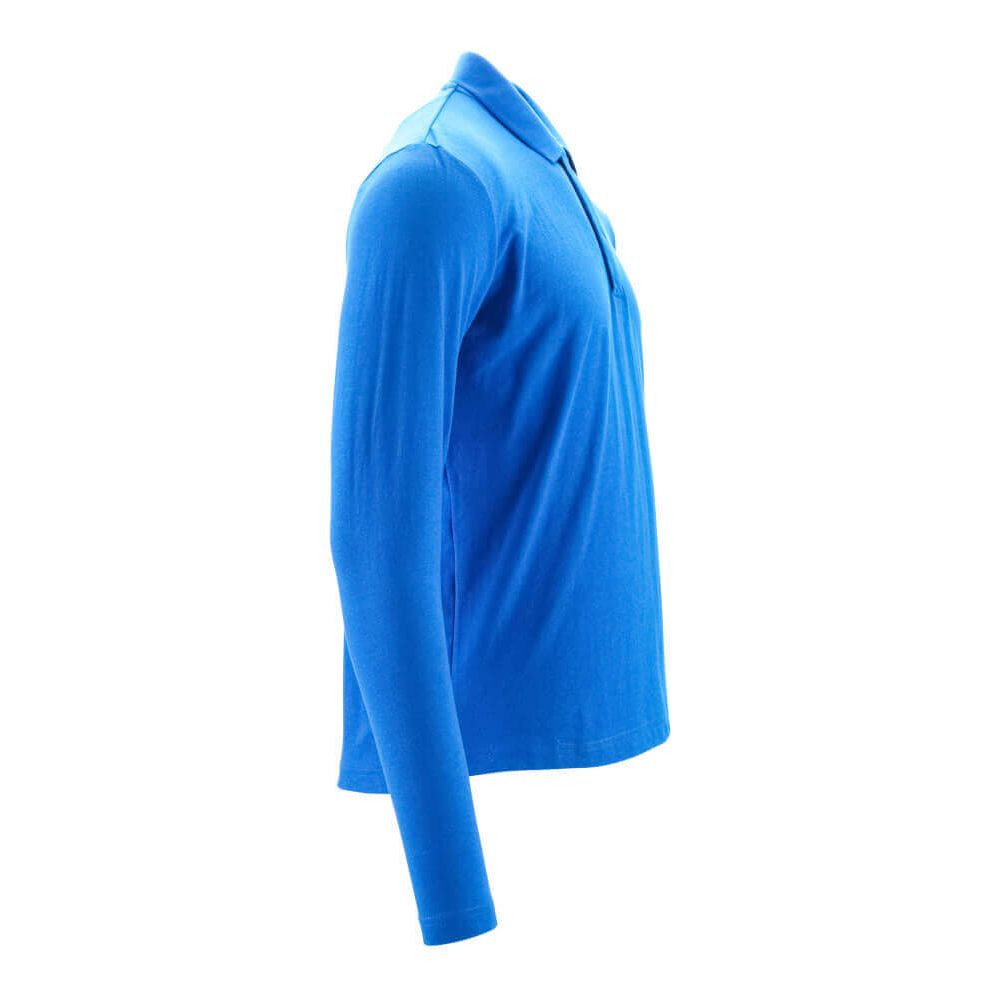 Mascot Long-Sleeved Polo Shirt 20483-961 Left #colour_azure-blue