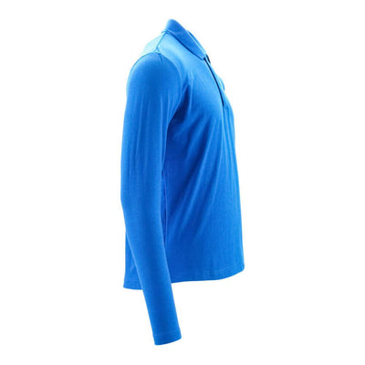 Mascot Long-Sleeved Polo Shirt 20483-961 Left #colour_azure-blue