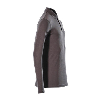 Mascot Long-Sleeved Polo Shirt 20483-961 Left #colour_dark-anthracite-grey
