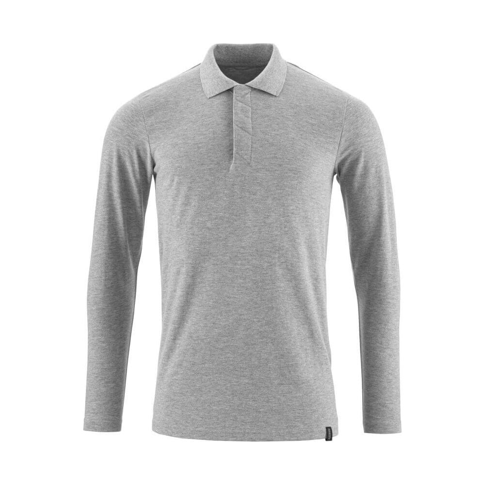 Mascot Long-Sleeved Polo Shirt 20483-961 Front #colour_grey