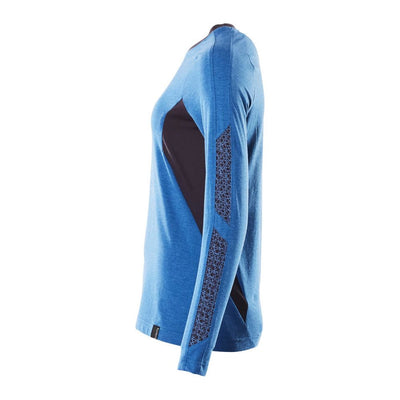 Mascot Long-Sleeved T-shirt 18391-959 Right #colour_azure-blue-dark-navy-blue