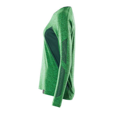 Mascot Long-Sleeved V-neck T-shirt 18091-810 Right #colour_grass-green-green