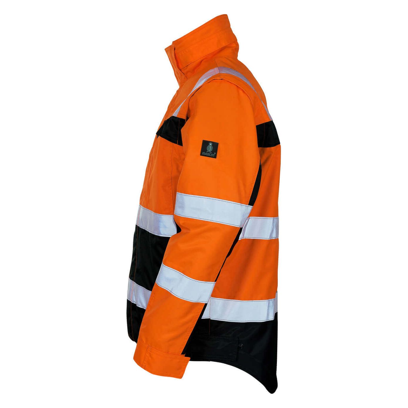 Mascot Loreto Hi-Vis Winter Jacket 09335-880 Right #colour_hi-vis-orange-navy-blue