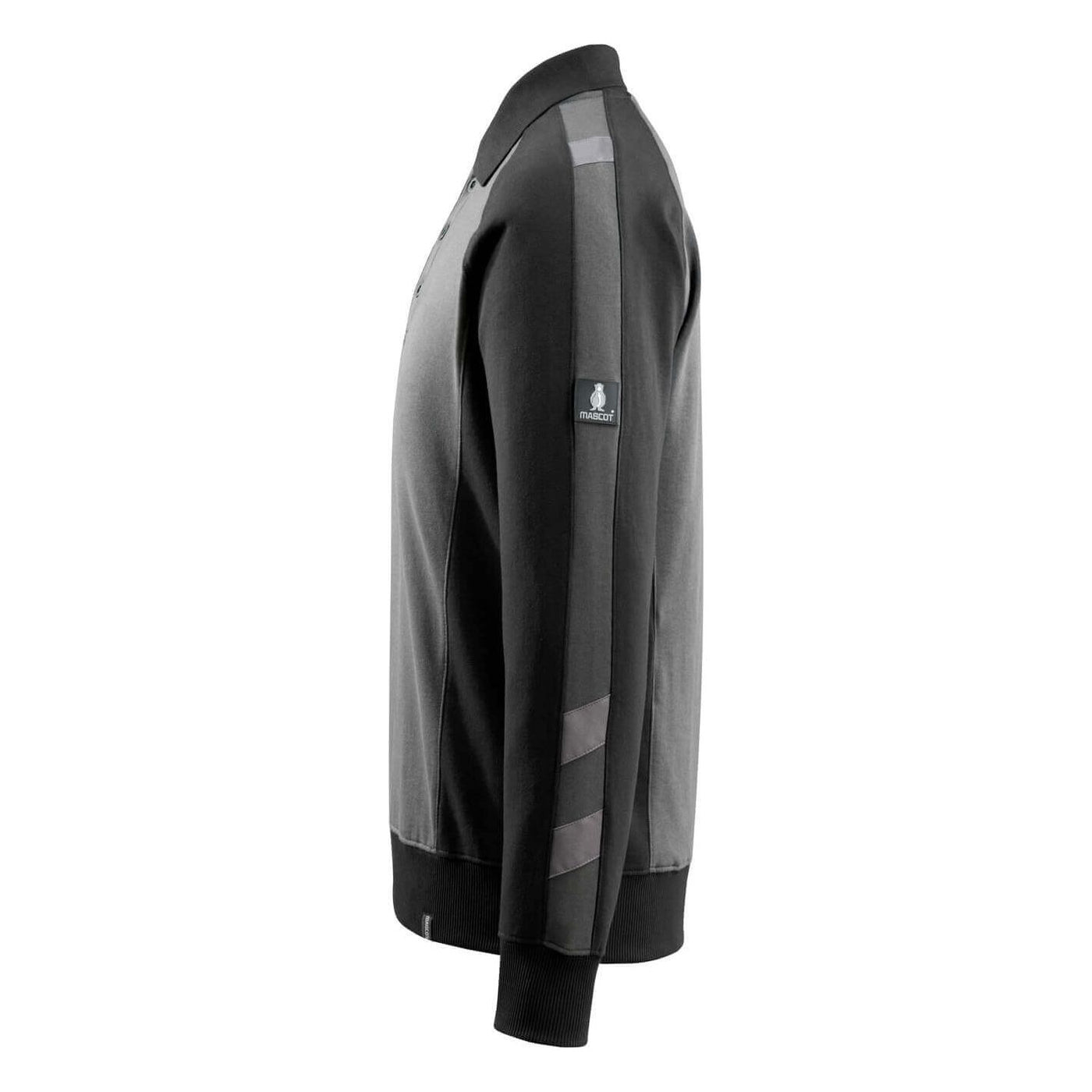 Mascot Magdeburg Polo Collar Sweatshirt 50610-962 Right #colour_dark-anthracite-grey-black