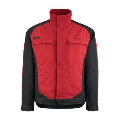Mascot Mainz Work Jacket 12009-203 Front #colour_red-black