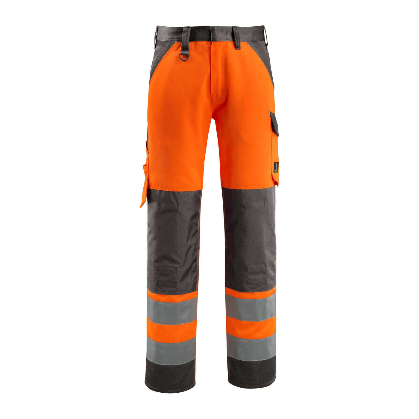 Mascot Maitland Hi-Vis Trousers 15979-948 Front #colour_hi-vis-orange-dark-anthracite-grey