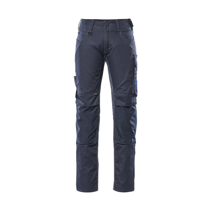 Mascot Mannheim Work Trousers Kneepad-Pockets 12679-442 Front #colour_dark-navy-blue-royal-blue