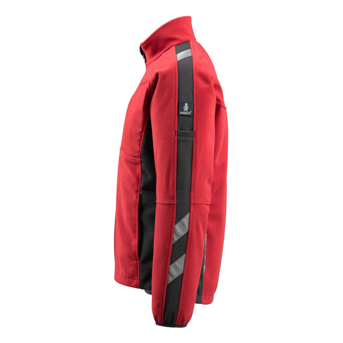 Mascot Marburg Work Fleece Jacket 15603-259 Right #colour_red-black