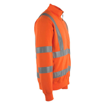 Mascot Maringa Hi-Vis Sweatshirt 50115-950 Left #colour_hi-vis-orange
