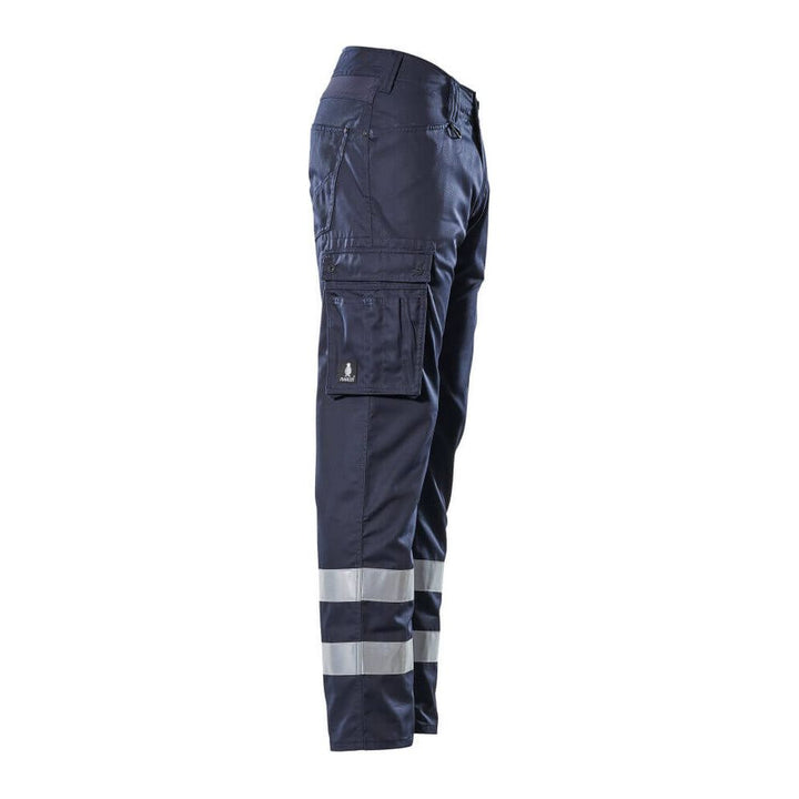 Mascot Marseille Work Trousers 17879-230 Left #colour_dark-navy-blue