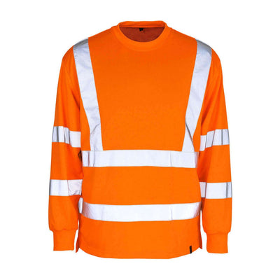Mascot Melita Hi-Vis Sweatshirt 50106-854 Front #colour_hi-vis-orange
