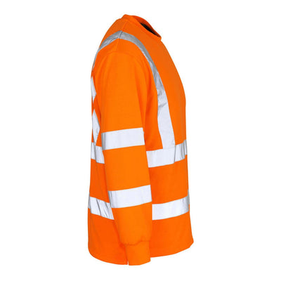 Mascot Melita Hi-Vis Sweatshirt 50106-854 Left #colour_hi-vis-orange