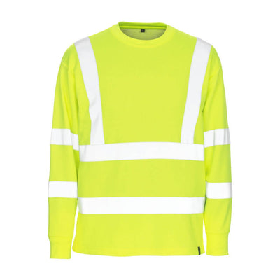 Mascot Melita Hi-Vis Sweatshirt 50106-854 Front #colour_hi-vis-yellow